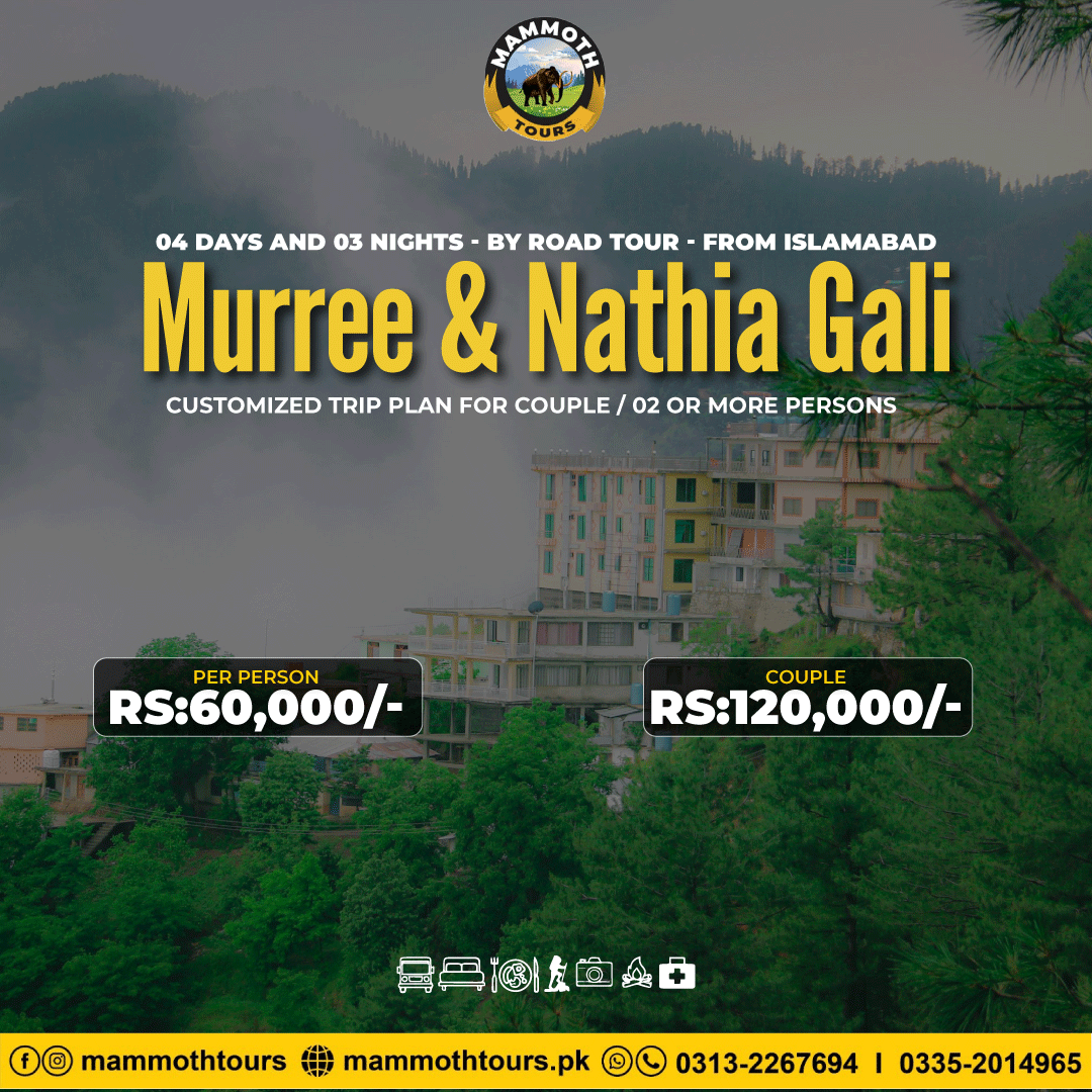 1. Murree and Nathia Gali - 04 Days