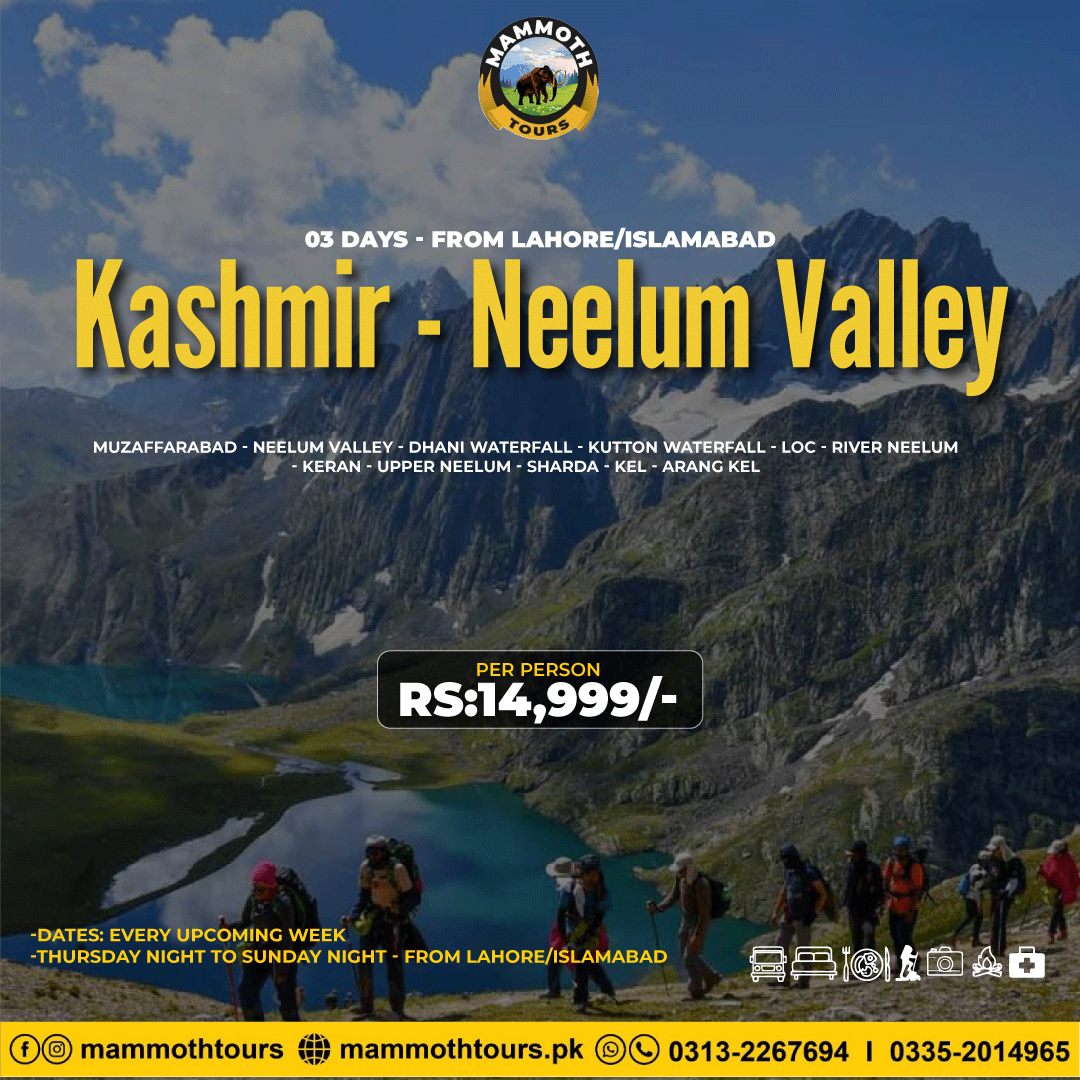 6. Kashmir - Neelum Valley - 03 Days - Lhr-Isb