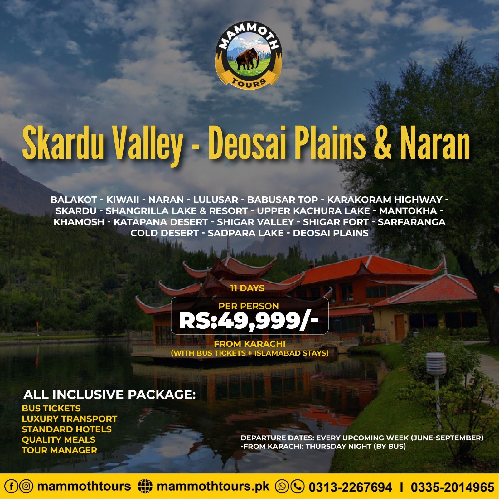 JUNE 2. Skardu Valley and Deosai Plains - 11 Days - Khi