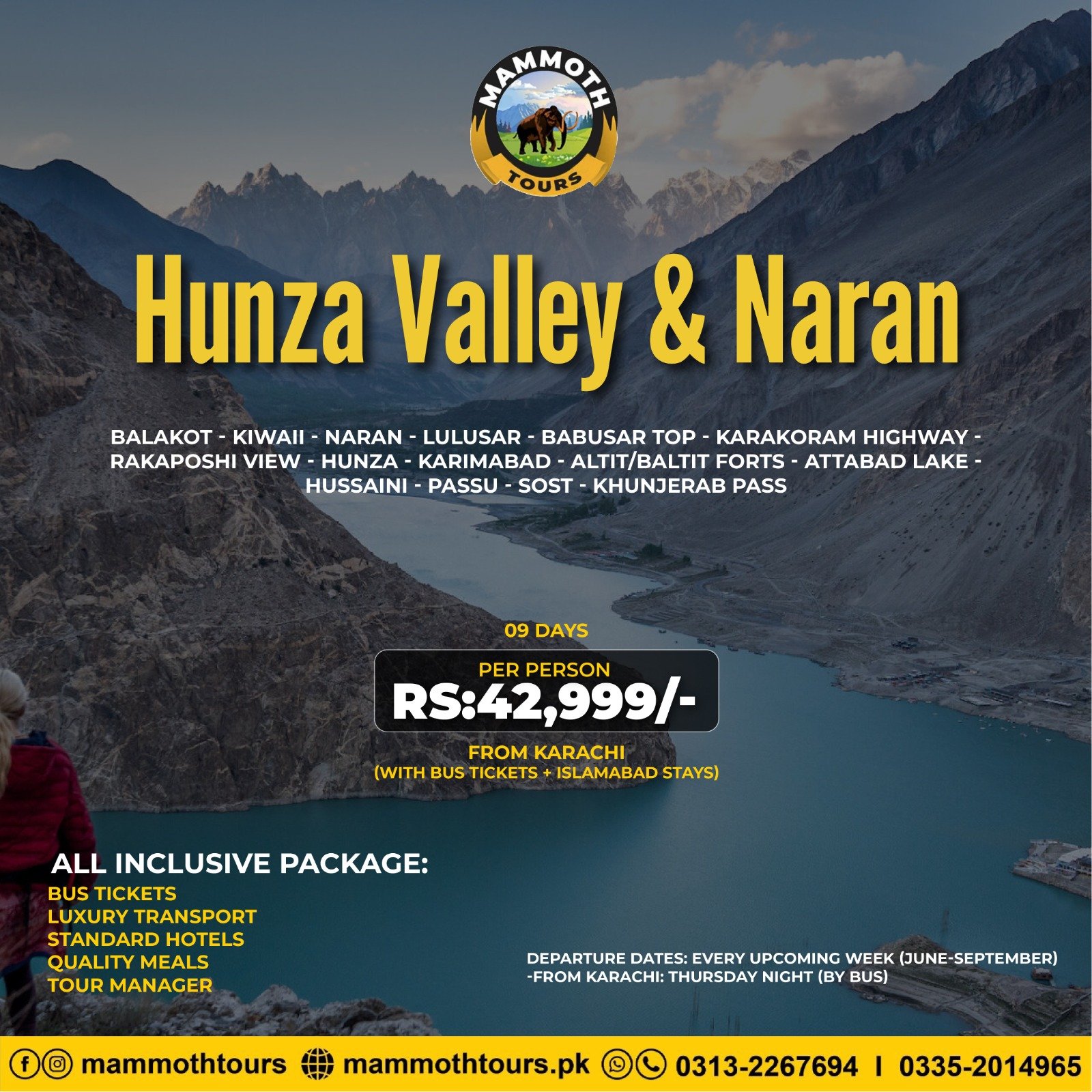 JUNE 4. Hunza Valley - 09 Days - Khi