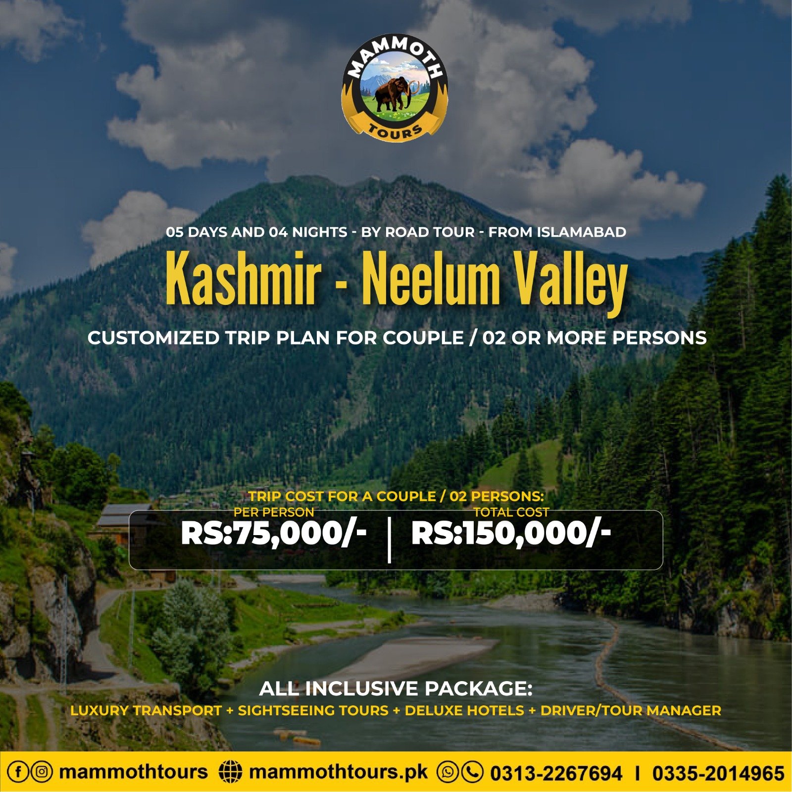 JUNE 6. Kashmir - Neelum Valley - 05 Days