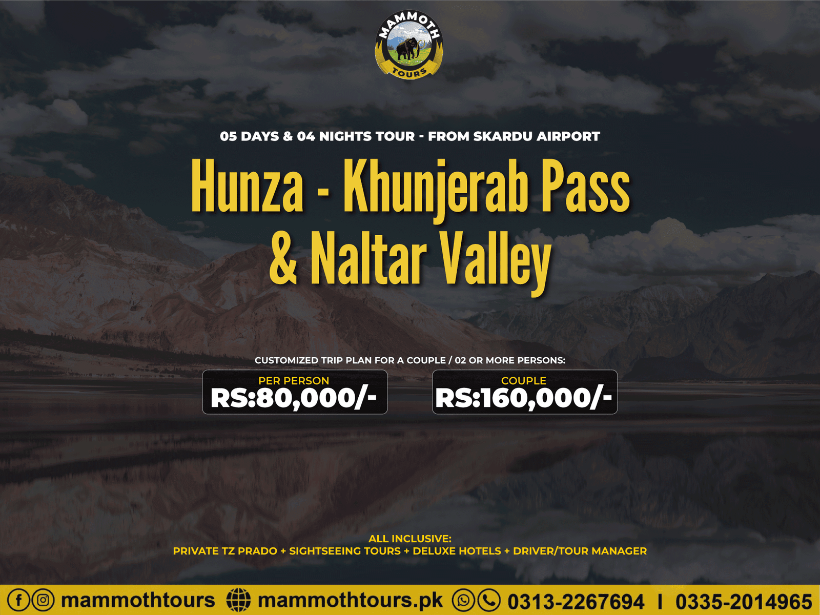 JUNE 11. By Air - Hunza & Naltar - 05 Days