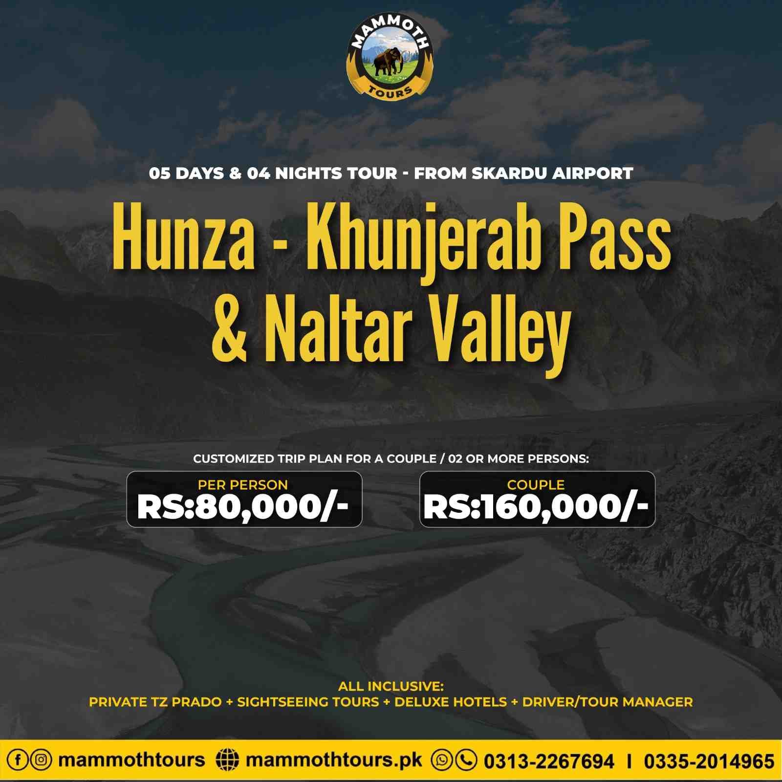 JUNE 11. By Air - Hunza & Naltar - 05 Days